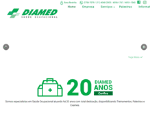 Tablet Screenshot of diamed.med.br